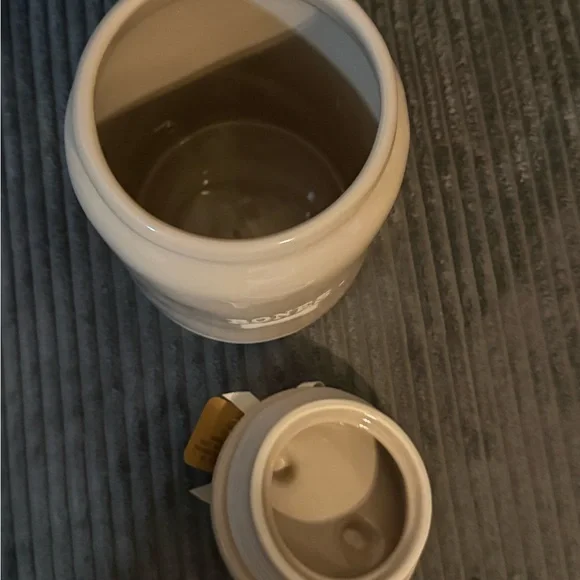 Rae Dunn Beige 'BONES' Ceramic Pet Treat Jar - Picture 5 of 9